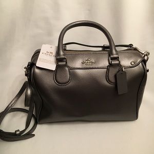 FLASH SALE!!! NWT Coach Leather Satchel - Pewter